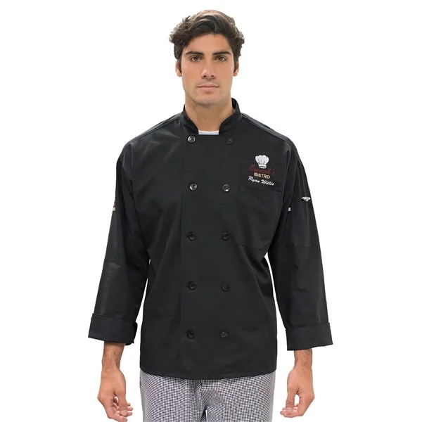 Edwards Industries - Unisex Long Sleeve Mesh Back Chef Coat... from ASI 86018 Scrub Authority / Uniform Stores