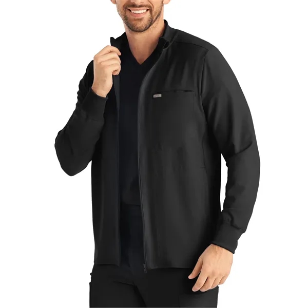 Landau - Forward - Men's 3-Pocket Mock-Neck Zip-Front Scr...... from ASI 86018 Scrub Authority / Uniform Stores