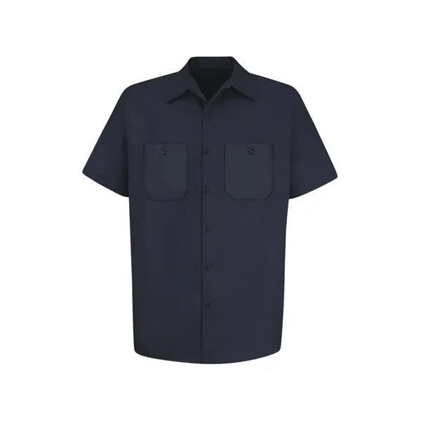 Red Kap Wrinkle-Resistant Short Sleeve Cotton Work Shirt - White... from ASI 86018 Scrub Authority / Uniform Stores