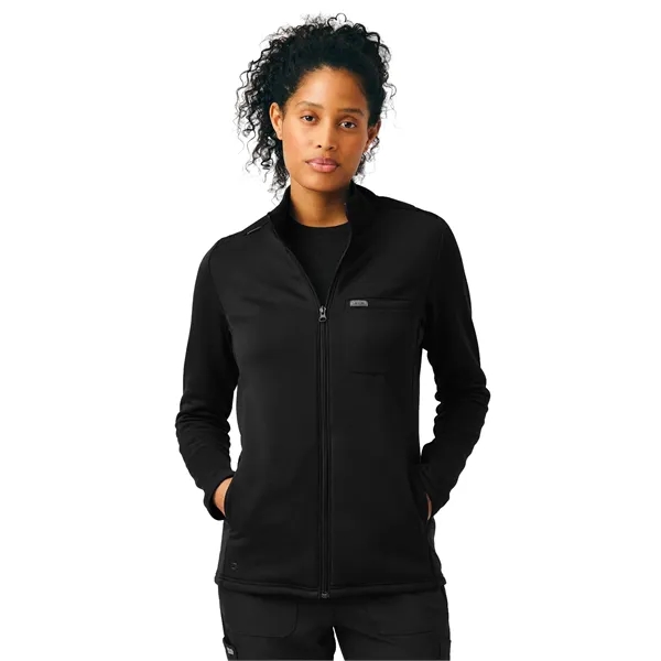 Landau - Forward - Women's Zip-Front Fleece Scrub Jacket... from ASI 86018 Scrub Authority / Uniform Stores