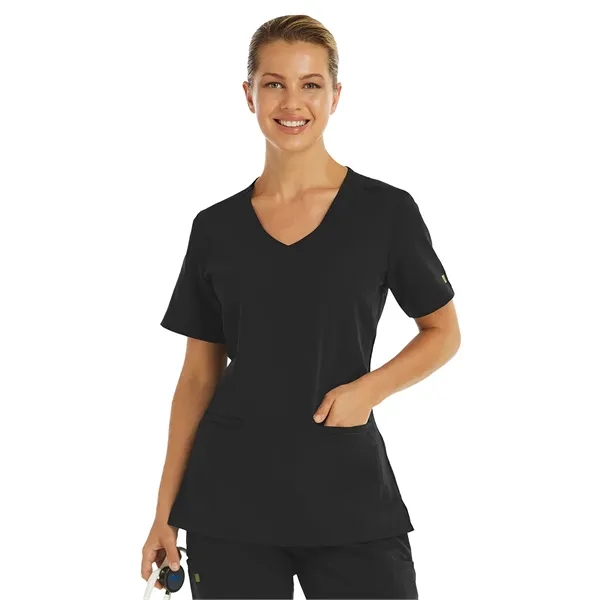 Maevn - Matrix Pro - Women's Two-Pocket Knit V-neck Top... from ASI 86018 Scrub Authority / Uniform Stores
