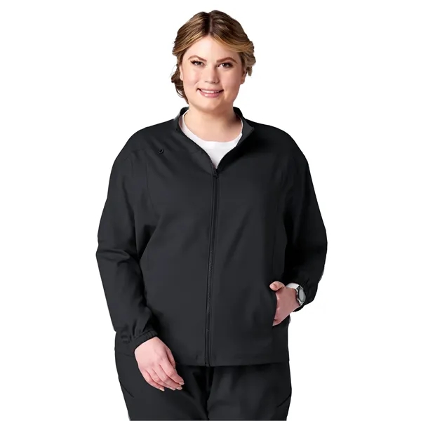 Meta Scrubs - Unisex 2-Pocket Zip Front Jacket... from ASI 86018 Scrub Authority / Uniform Stores