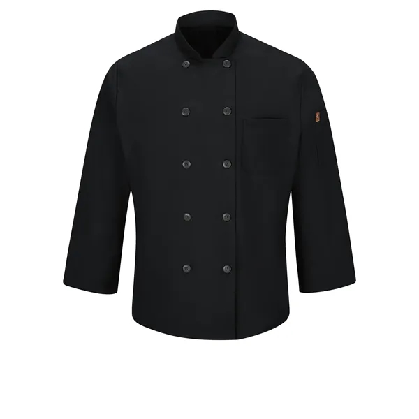 Red Kap Men's Long Sleeve Chef Coat With Oilblok and Mimix... from ASI 86018 Scrub Authority