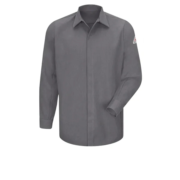 Concealed-Gripper Pocketless Work Shirt... from ASI 86018 Scrub Authority / Uniform Stores