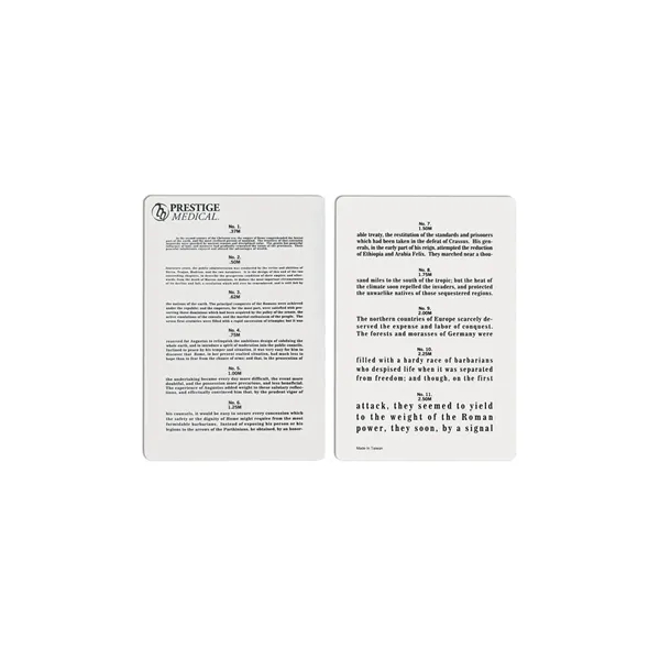 Prestige Medical - Jaeger Eye Chart... from ASI 86018 Scrub Authority / Uniform Stores