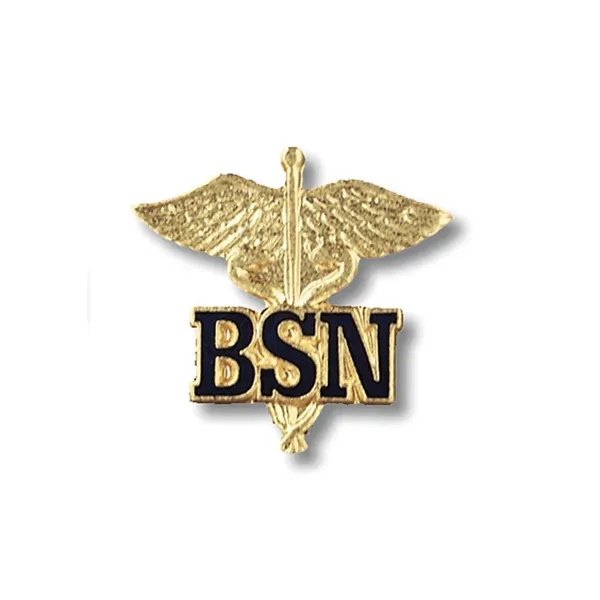 Prestige Medical - BSN (Letters on Caduceus) Cloisonne Pin... from ASI 86018 Scrub Authority / Uniform Stores
