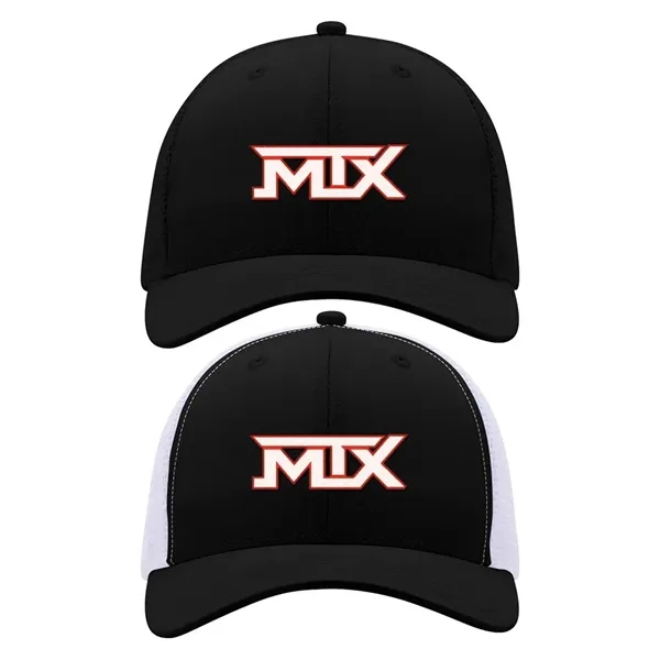 Trucker ca p with mesh panels, adjustable plastic tab closure and... from ASI 88060 Snugz/USA Inc