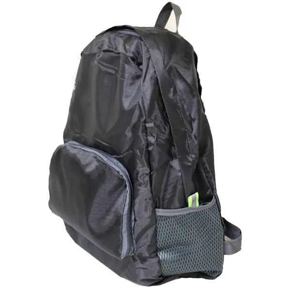 Foldable Water Resistant Backpack Bag, with 1 Outside Pocket, 2 side... from ASI 36988 Artek USA Inc