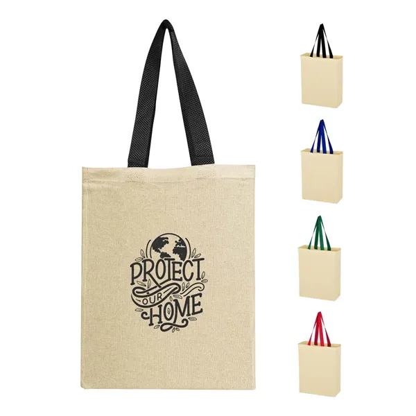 Grocery tote bag made of natural cotton canvas material.... from ASI 63549 Jornik Manufacturing Corp