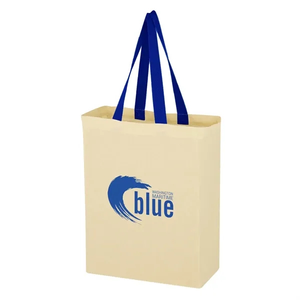 Grocery tote bag made of natural cotton canvas material.... from ASI 63549 Jornik Manufacturing Corp