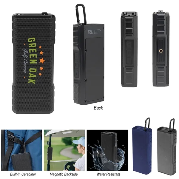 Magnetic wireless speaker with carabineer.... from ASI 61125 Hit Promotional Products / Hit®
