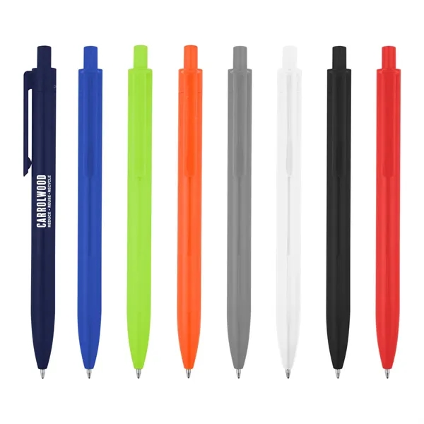 Recycled ABS plastic ballpoint pen with plunger action mechanism.... from ASI 61125 Hit Promotional Products / Hit®