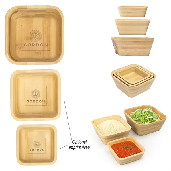 Set of three bamboo bowls.... from ASI 61125 Hit Promotional Products / Hit®