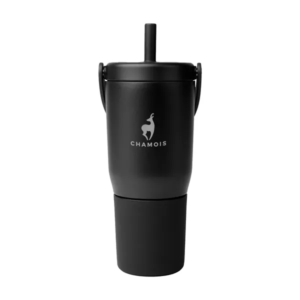 35 oz. insulated stainless steel tumbler with straw, lid and handle.... from ASI 61125 Hit Promotional Products / Hit®