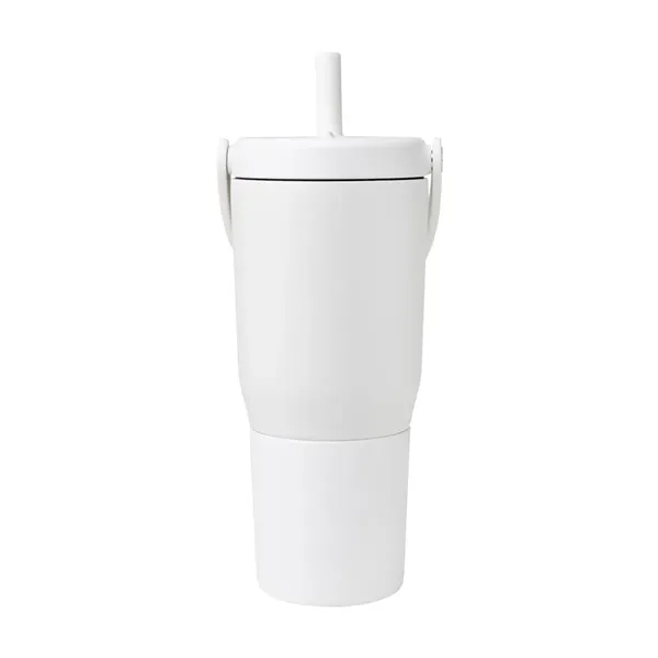35 oz. insulated stainless steel tumbler with straw, lid and handle.... from ASI 61125 Hit Promotional Products / Hit®