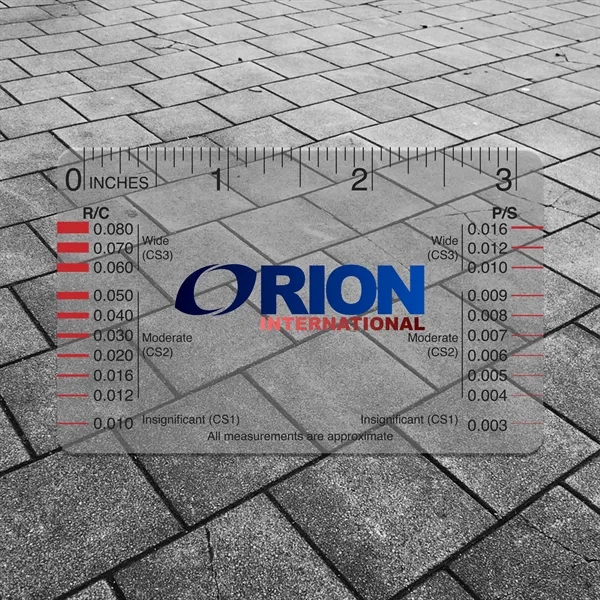 The Crack Gauge helps determine the width of a crack by... from ASI 53430 Executive Line / Executive Line®