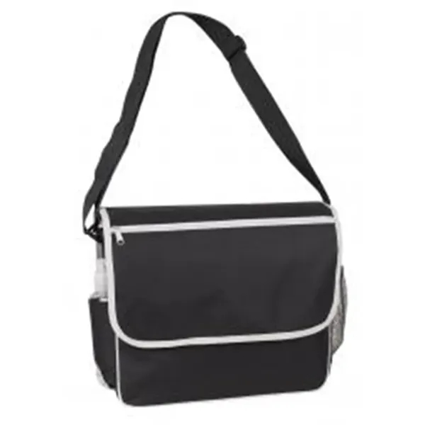 Utilitarian messenger bag, adjustable shoulder strap, 15" x 11.5" x 4.5"... from ASI 40515 BILD Enterprises LLC / Ben-Line