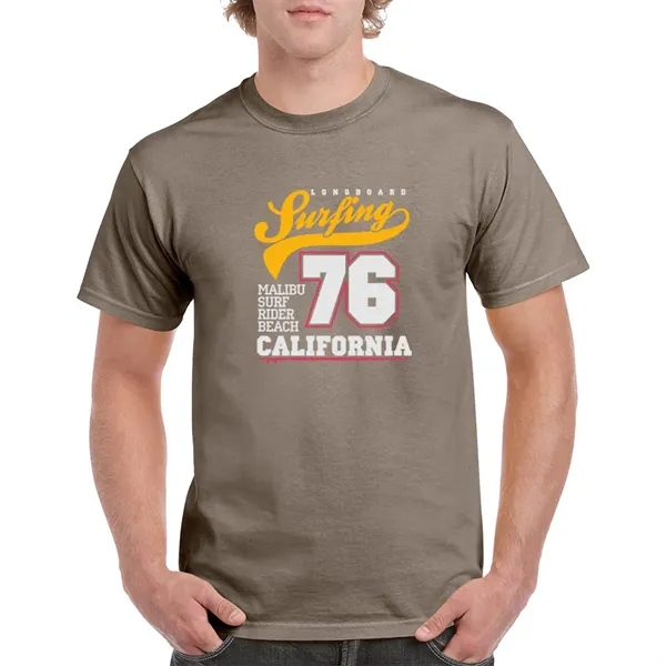 Unisex heavy cotton T-shirt with taped neck and shoulders.... from ASI 39552 BEL Promo