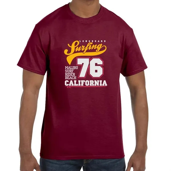 Unisex heavy cotton T-shirt with taped neck and shoulders.... from ASI 39552 BEL Promo