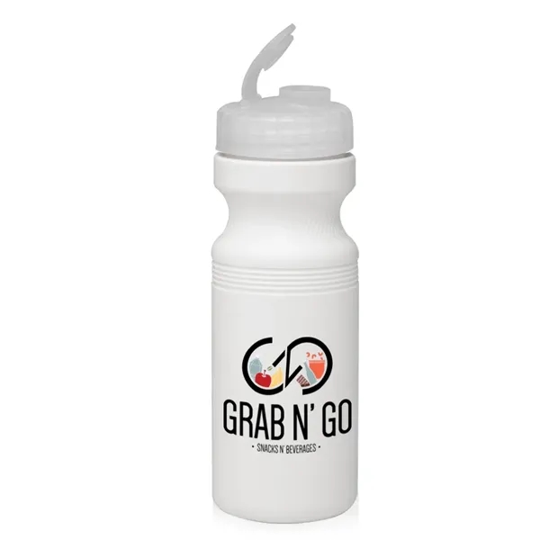 24 oz. bike water bottle with flip top made of PET... from ASI 39552 BEL Promo