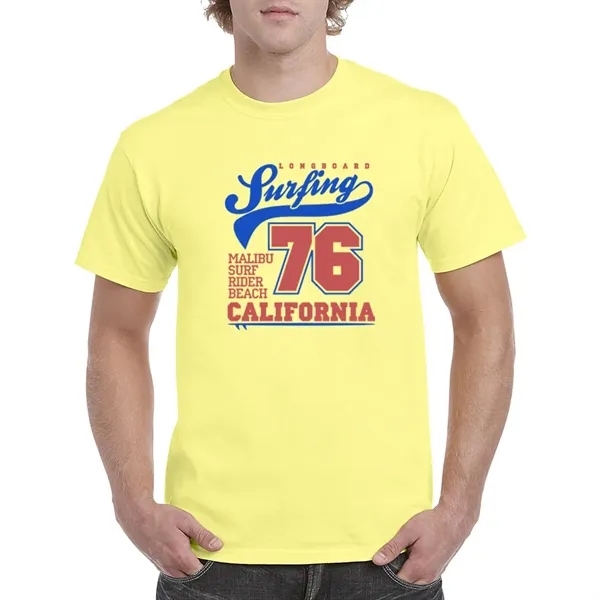 Unisex heavy cotton T-shirt with taped neck and shoulders.... from ASI 39552 BEL Promo