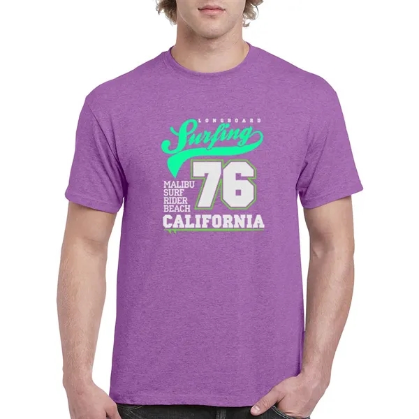 Unisex heavy cotton T-shirt with taped neck and shoulders.... from ASI 39552 BEL Promo