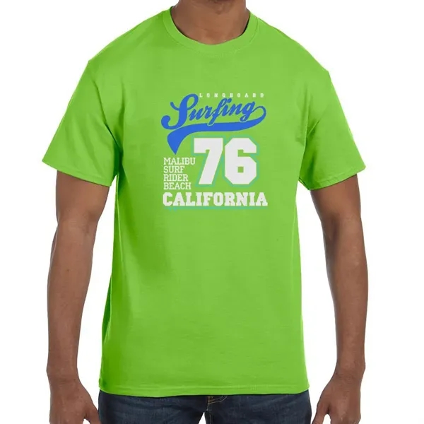 Unisex heavy cotton T-shirt with taped neck and shoulders.... from ASI 39552 BEL Promo