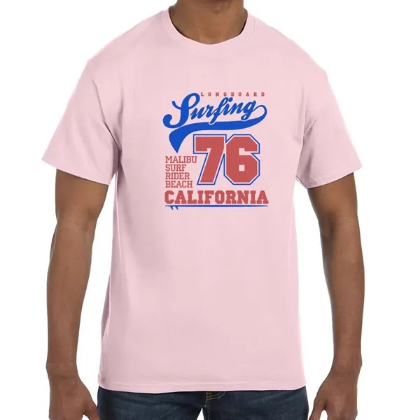 Unisex heavy cotton T-shirt with taped neck and shoulders.... from ASI 39552 BEL Promo