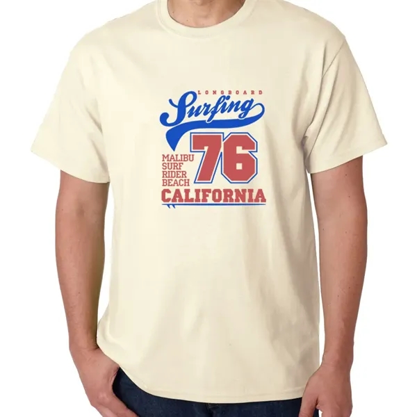 Unisex heavy cotton T-shirt with taped neck and shoulders.... from ASI 39552 BEL Promo