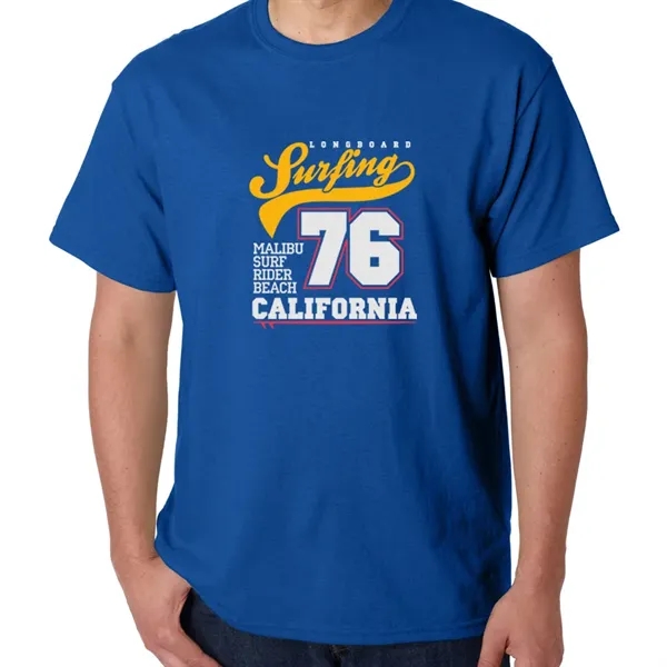 Unisex heavy cotton T-shirt with taped neck and shoulders.... from ASI 39552 BEL Promo