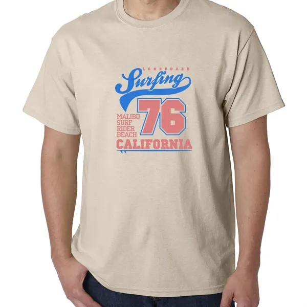 Unisex heavy cotton T-shirt with taped neck and shoulders.... from ASI 39552 BEL Promo