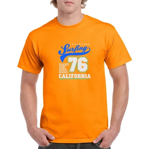 Unisex heavy cotton T-shirt with taped neck and shoulders.... from ASI 39552 BEL Promo