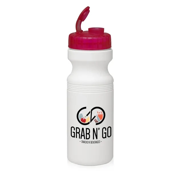 24 oz. bike water bottle with flip top made of PET... from ASI 39552 BEL Promo