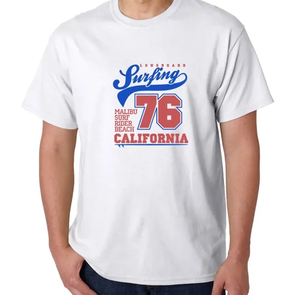 Unisex heavy cotton T-shirt with taped neck and shoulders.... from ASI 39552 BEL Promo