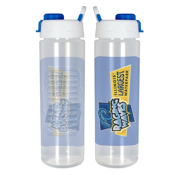 Two Tone Pop Up 24 oz. Full Color Debossed Bottle... from ASI 30208 A P Specialties / AP Specialties