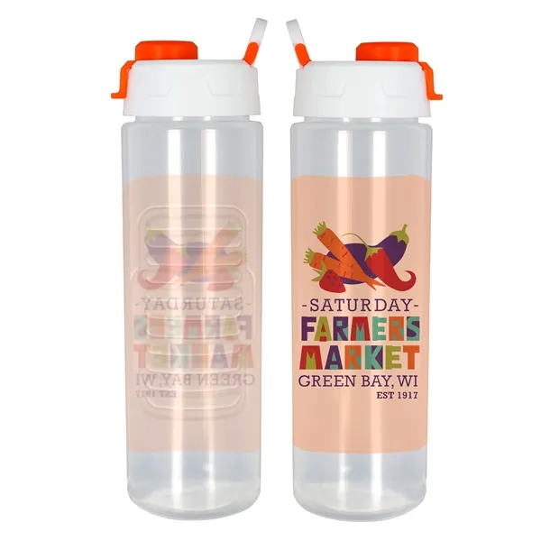 Two Tone Pop Up 24 oz. Full Color Debossed Bottle... from ASI 30208 A P Specialties / AP Specialties