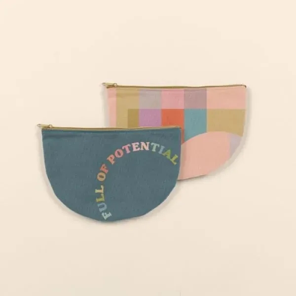 The Slice is a flat, half-moon shaped canvas pouch with a... from ASI 74710 Numo