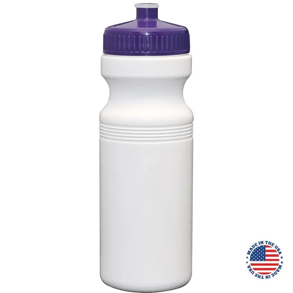 24 oz. USA-Made White Sport Bottle with Push-Pull Lid... from ASI 80060 VisionUSA