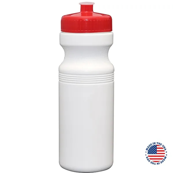 24 oz. USA-Made White Sport Bottle with Push-Pull Lid... from ASI 80060 VisionUSA