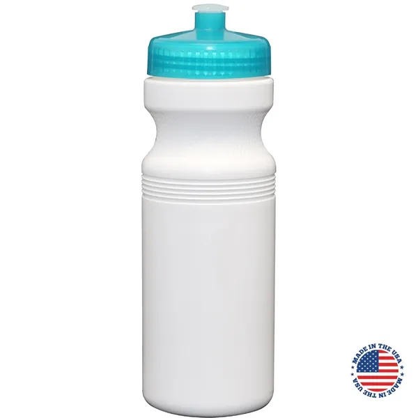 24 oz. USA-Made White Sport Bottle with Push-Pull Lid... from ASI 80060 VisionUSA