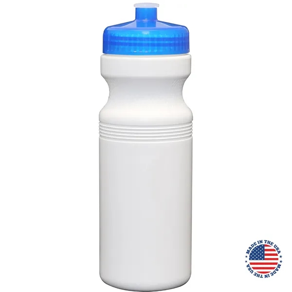 24 oz. USA-Made White Sport Bottle with Push-Pull Lid... from ASI 80060 VisionUSA