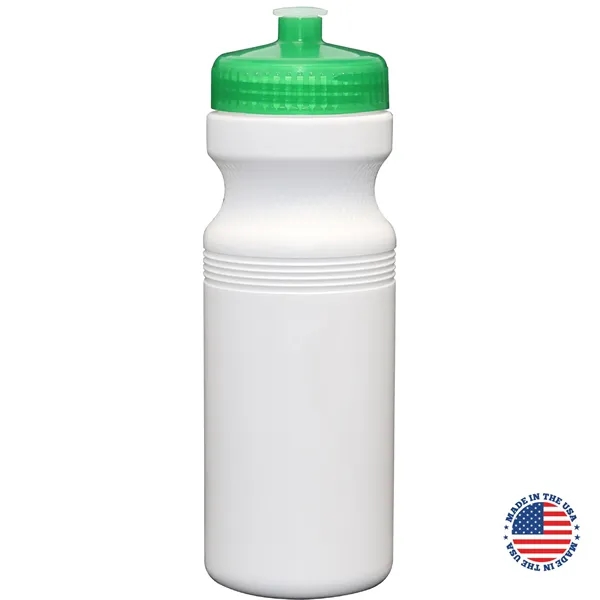24 oz. USA-Made White Sport Bottle with Push-Pull Lid... from ASI 80060 VisionUSA