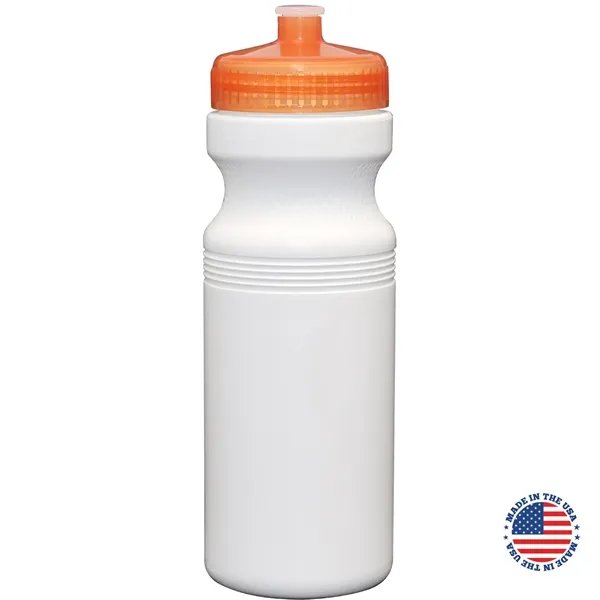 24 oz. USA-Made White Sport Bottle with Push-Pull Lid... from ASI 80060 VisionUSA