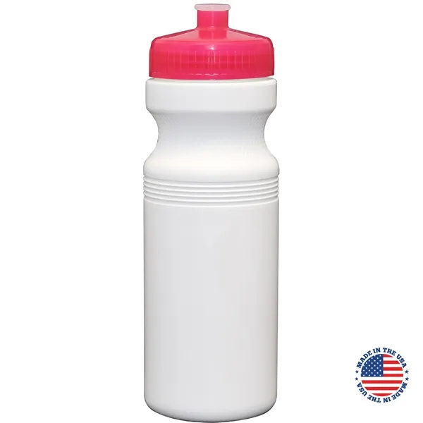 24 oz. USA-Made White Sport Bottle with Push-Pull Lid... from ASI 80060 VisionUSA