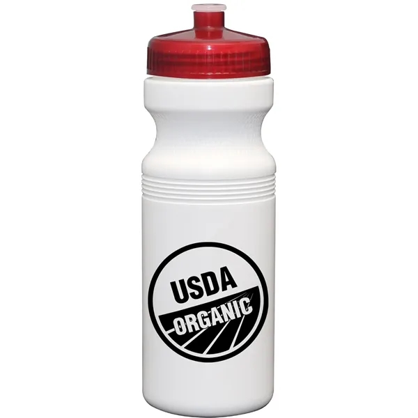 24 oz. USA-Made White Sport Bottle with Push-Pull Lid... from ASI 80060 VisionUSA