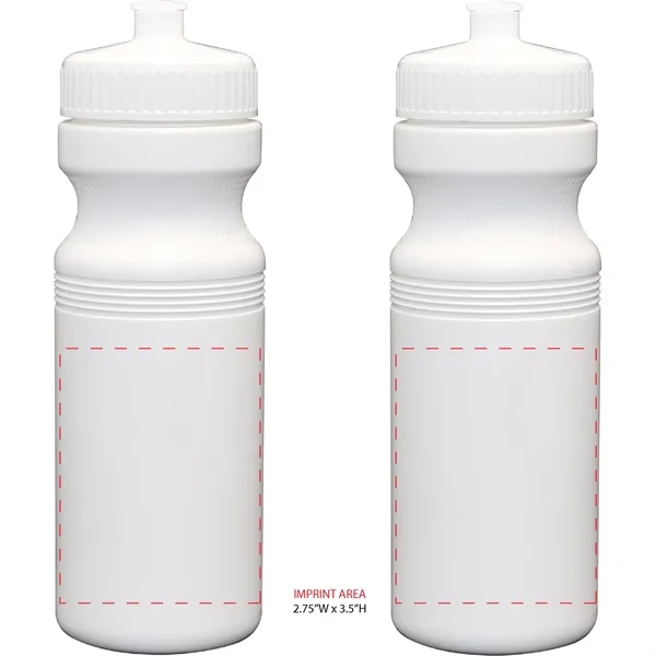 24 oz. USA-Made White Sport Bottle with Push-Pull Lid... from ASI 80060 VisionUSA