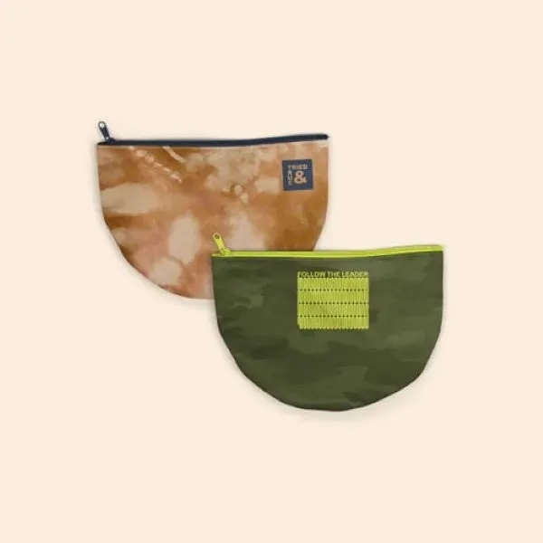 The Slice Pouch is a flat, half-moon shaped canvas pouch with... from ASI 74710 Numo