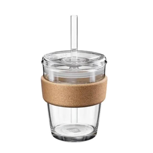 Tempered glass cup, 100% recovered cork band, PP alloy lid and... from ASI 72657 Active Life Promo / Apres Ski Active Life