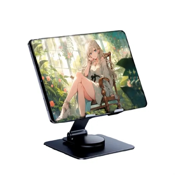 Foldable 360-degree rotatable tablet holder plus 1c1p silkscreen or laser engraving... from ASI 37218 Athena Promo (tm)