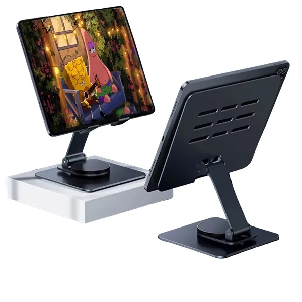 Foldable 360-degree rotatable tablet holder plus 1c1p silkscreen or laser engraving... from ASI 37218 Athena Promo (tm)